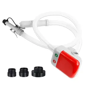 Transfer Pump with Auto Stop Sensor Overfill Protection, 3.2 GPM Portable Automatic Transfer Pump Kit with 3 Tank Adapter, Portable Gas Pump for Oil, Diesel, Gasoline