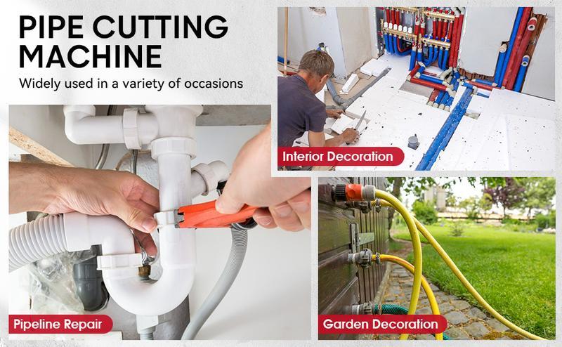 Professional PVC & Plastic Pipe Cutter Tool 9022 10 BK, 20-50mm Size Cutter for Plastic Pipes and Sealing Sleeves, Durable Plumbing Hand Tool.