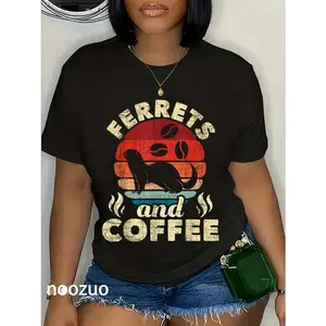 100% Cotton Ferrets And Coffee - Ferret Owner Animal Lover T-Shirt