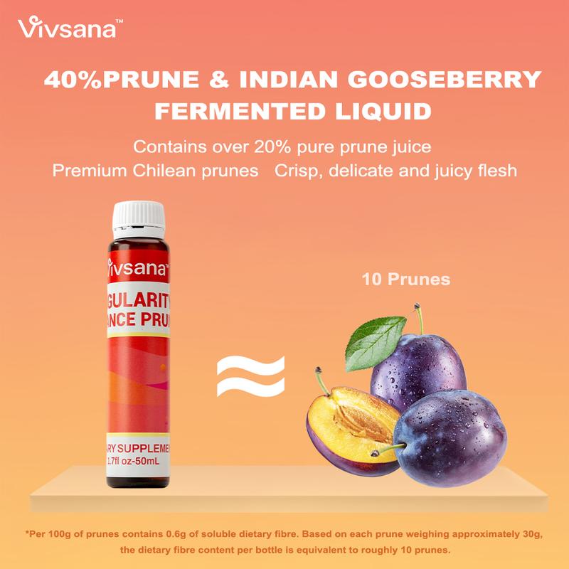 Vivsana Regularity Balance Prune - 4-in-1 Gut Reset with Plant Ferment & Prebiotics for Gentle Cleansing & Digestion Support
