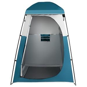 VINGLI 6.7FT Shower Tent, Changing Room Tent for Portable Toilet, with Mesh Floor and Carrying Bag, Lightweight & Sturdy, Perfecr for Camping, Boat, Dressing Outdoor or Indoor