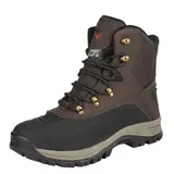 【Fall Deals】NORTIV 8 Men's Waterproof Winter Snow Boots - 1 Pair, 200g Insulation, Lace-Up Laces, Synthetic Toe, Cushioned, Slip-Resistant Rubber Sole, Men's Footwear, Walking Shoes (US Sizes),outdoorfun