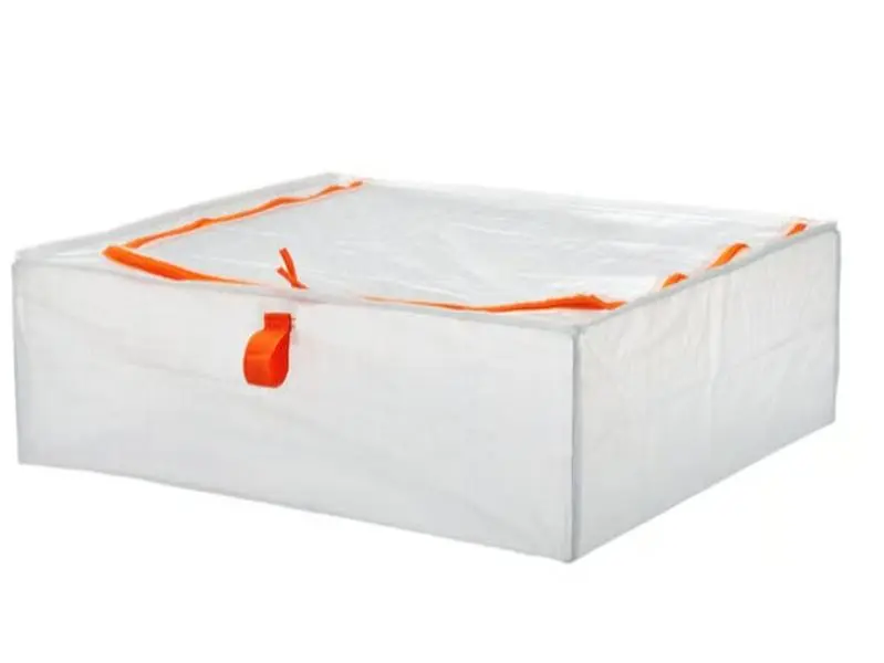 IKEA Foldable Storage Case for Clothes, Bedding & Seasonal Items – PARKLA 21¾"x19¼"x7½ Boxes Lightweight