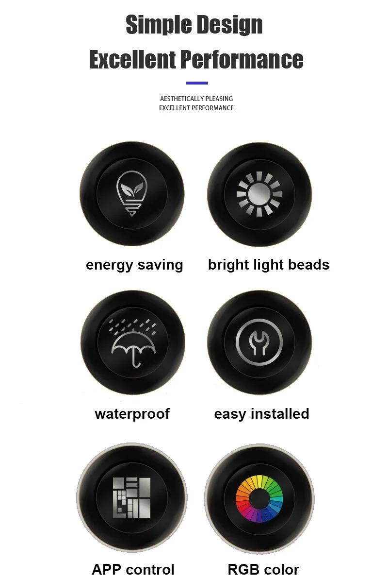 Car Interior Ambient LED Light Strip 3 Meter - Invisible USB Fiber Optic Atmosphere Lamp with APP Control