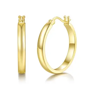 MINDDHA 14/18k Gold Plated Hoop Earrings