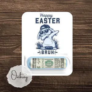 Bruh Easter Money Card - Easter Gift for Tween Teen - Gen Z Slang Language - Preteen - Teenager - Bunny Money - Basket Stuffer