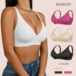 Women's Seamless Bra No Underwire Comfort Push Up Bras Buttery Soft Wireless Bralette Full Coverage Sport Everyday Bra, Fit Women's wear Everyday UpTo 40DD, Girl, Gift