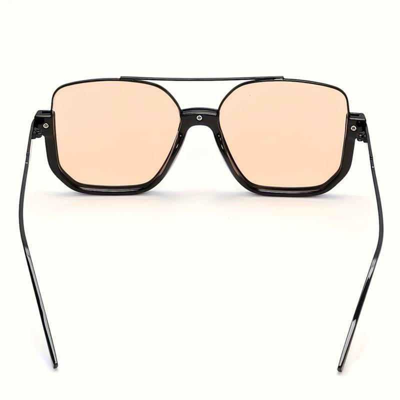 Retro Unisex All-match Tinted Lens AviatorSunglasses, His and Hers Gifts, Semi-RimlessSummer Vintage Trendy Glasses, FashionableSunglasses Men Women for Outdoor Activities