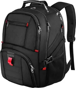 Large Capacity Waterproof Travel Bag Large Backpack for Men Women Extra Large Laptop Backpack Water Resistant Travel Bag Fits 17 Inch Computer 3 Compartments 10 Pockets TSA Approved Business Work Bag