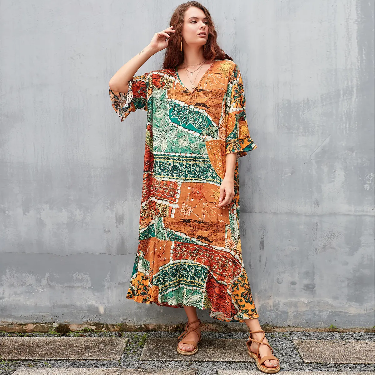 Vintage Patchwork Print