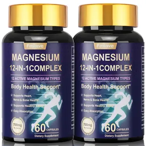 2-pack | Fmlave Magnesium Glycinate Complex | The Ultimate Hack for Stress Relief, Sleep & Recovery | 60 Caps