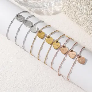 Religious Calligraphy Heart Love Peace Beauty Curved Stainless Steel Bracelet Islamic Muslim Quranic Verse Cuff Arabic Messenger Jewelry Gift for Women Men Father Mother Lover Friend