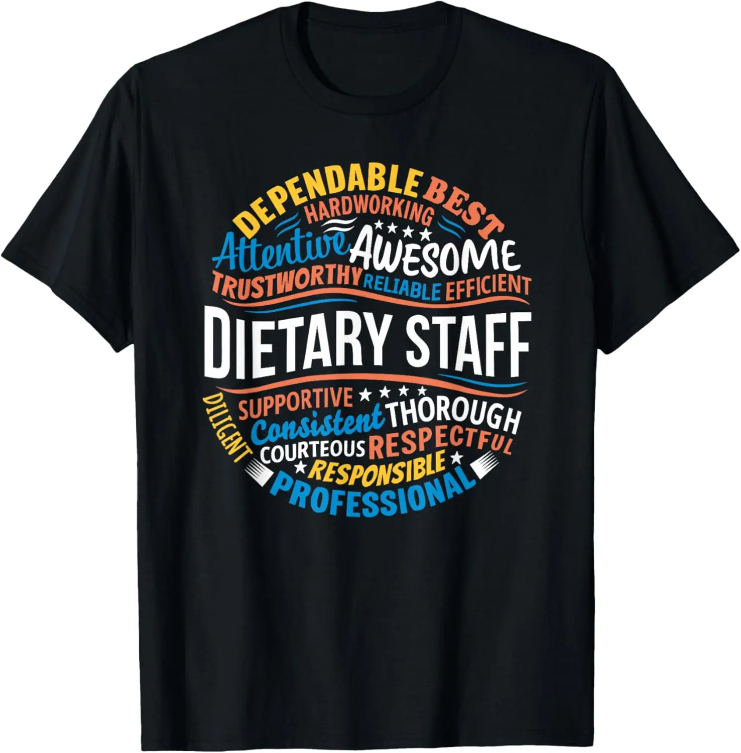 100% Cotton Dietary Appreciation Gifts Staff Food Service Dietary Week T-Shirt