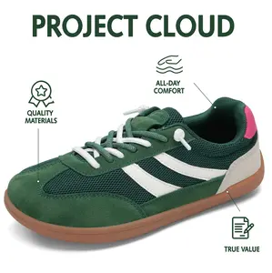 Barefoot Shoes Wide Casual Lace Up Retro Fashion Casual Sneakers for Women Men Memory Foam Insoles,Womens Shoes & Lightweight,Slip On Shoes for Women Footwear