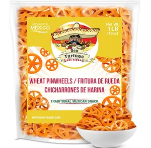 Duritos (Duros) Pinwheels Wheat Snacks 1LB - Mexican Wheat Wheel Pasta - Chicharrones De Harina