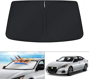 Canvcle Windshield Sun Shade for 2007-2024 Nissan Altima Accessories Sun Visor Window Shade Protector Foldable Blocks UV Rays Keep Your Car Cooler Sunshade Cover