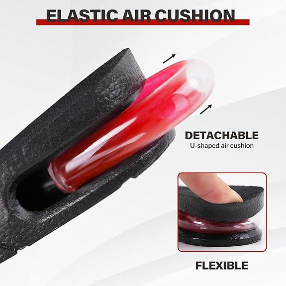 Invisible Height Increase Insoles Up to 6cm, Discreet Adjustable Heel Lifts, Breathable Shock Absorbent Insoles for All-Day Comfort & Confidence
