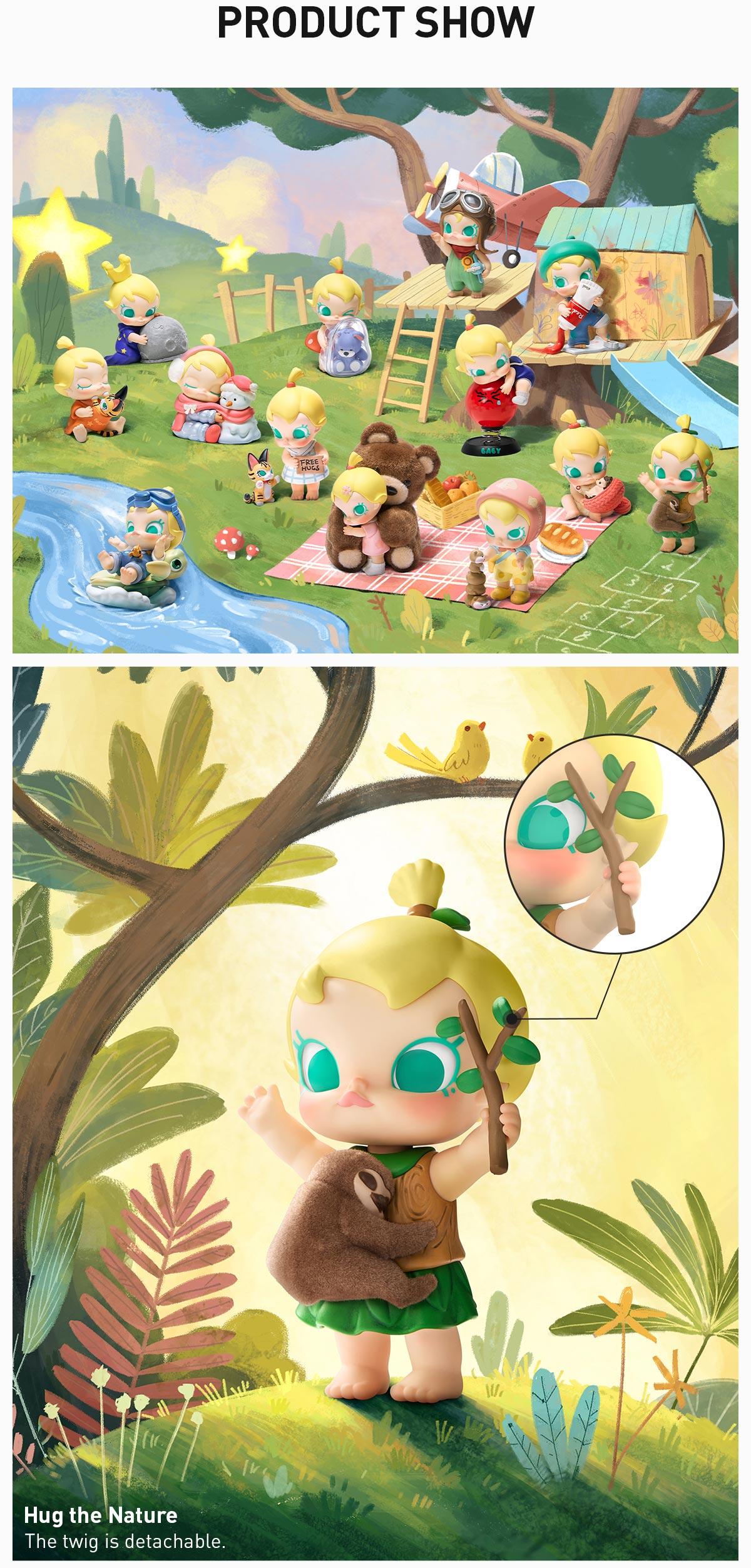 POP MART Baby Molly My Huggable Discovery Series Figures, Surprise Gift POP MART Baby Molly My Huggable Discovery Series Figures, Surprise Gift