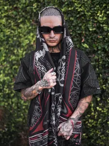 SEEDS OF LIGHT ✦ Crimson Festival Shawl