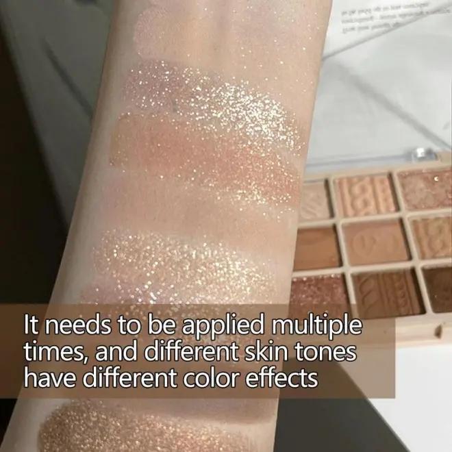 9-color Nude Matte Eyeshadow Palette, Shimmer & Shine Eyeshadow Palette, Matte Glitter Eye Shadows Palette, Ideal Gift for Women & Girls, Cosmetic Tool, Makeup Accessories, Summer Gift, Fall Gift