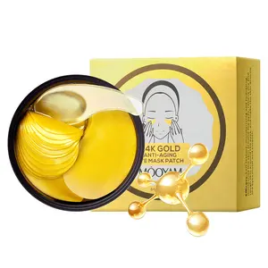 【MOOYAM】【FDA】24k Gold Moisturizing Eye Mask, 60pcs/set Tightening and Lifting Eye Patches, Hydrating Brightening & Firming Eye Sticker,Eye Care Product for Dark Eye Bags, Skin Care Gift Moisturizer Hydrating Comfort