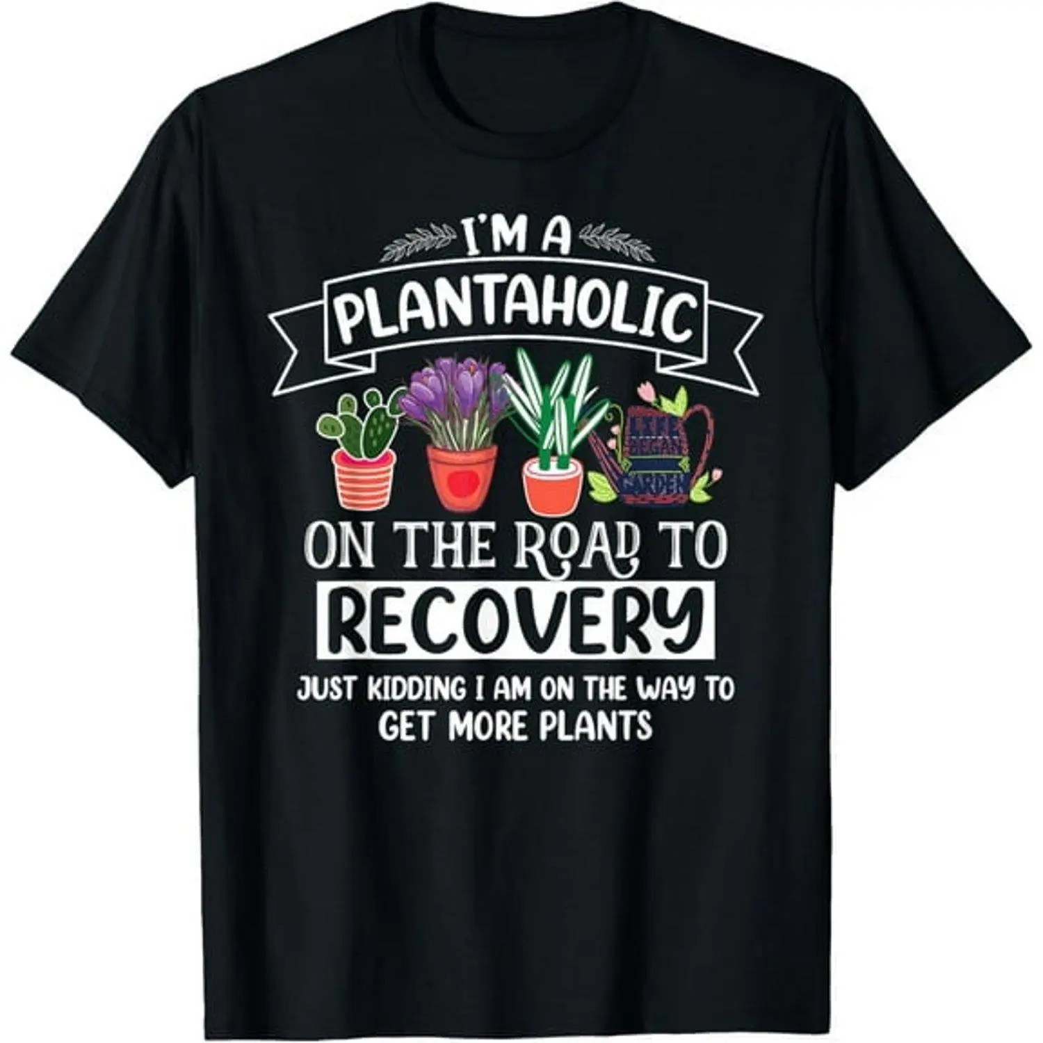 Women's Short-Sleeve Crew Neck All-Seasons Tops - Vintage Style Botanical Graphic T-Shirt for Plant Enthusiasts, Shortsleeve