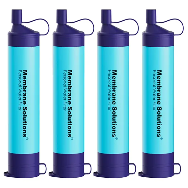Membrane Solutions/WAKIWAKI Water Filter Straw Portable Survival Filtering System for Drinking, Hiking, Camping, and Emergency Preparedness