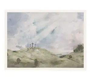 Sincere Surroundings 24" Crosses Landscape ArtThin Frame