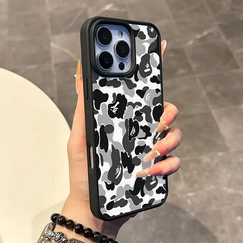 Chic Magnetic Case for iPhone11/12/13/14/15/16/promax Camo Pattern MagSafe Ready, Anti-Slip, Ultra Thin |   Aesthetic Touch for Daily Use