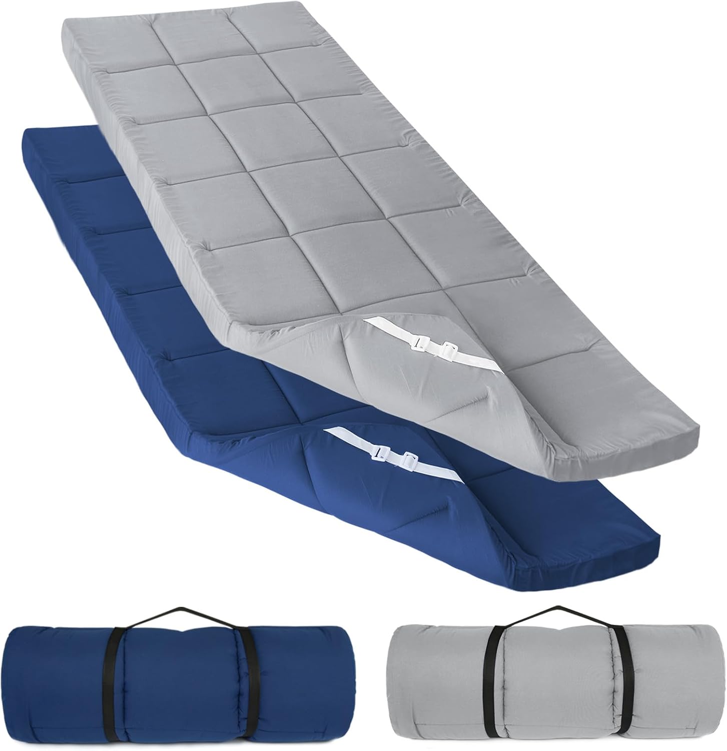 Premium Foam Quilted Camping Cot Pad Cot Mattress Topper, Ultra-Soft Breathable 75" x 30" Thick Outdoor Sleeping Pad for Camping Cot/RV Bunk/Narrow Twin Beds #TiktokShopSpringGlowUp