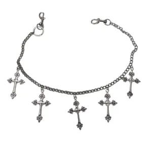 Metal punk pant chain keychains for men and women — crossbody wallet/jeans chain