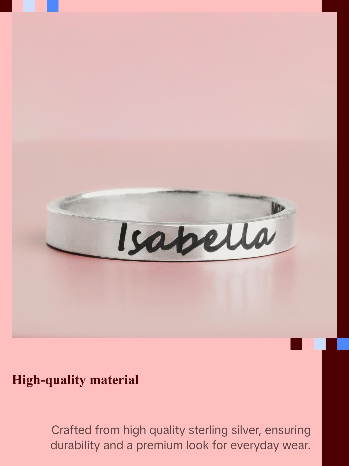 Personalized Name Ring Band