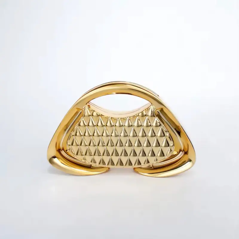 Luxury Metallic Sculptural Evening Bag – Designer Style Statement Clutch