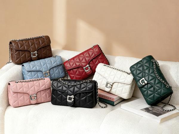 Travistar Quilted Crossbody Bags for Women Small Leather Cross Body Shoulder Handbags Satchel Designer Evening Chain Purses with Bow Charm