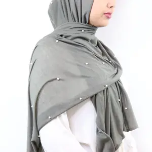 Pearl Jersey Hijab - Olive