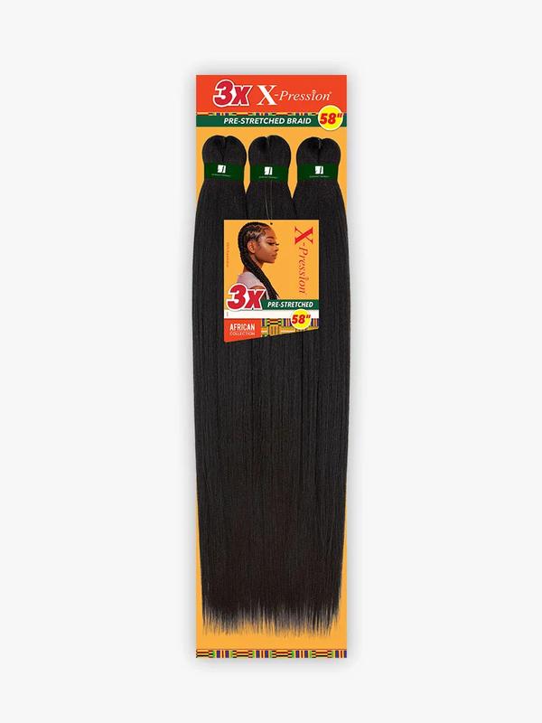 Sensationnel Synthetic African Collection X-Pression 3X Pre-stretched Braid 58"