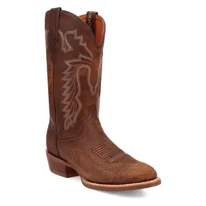 Dan Post Mens Neeley Tan Leather Cowboy Boots 12 EW