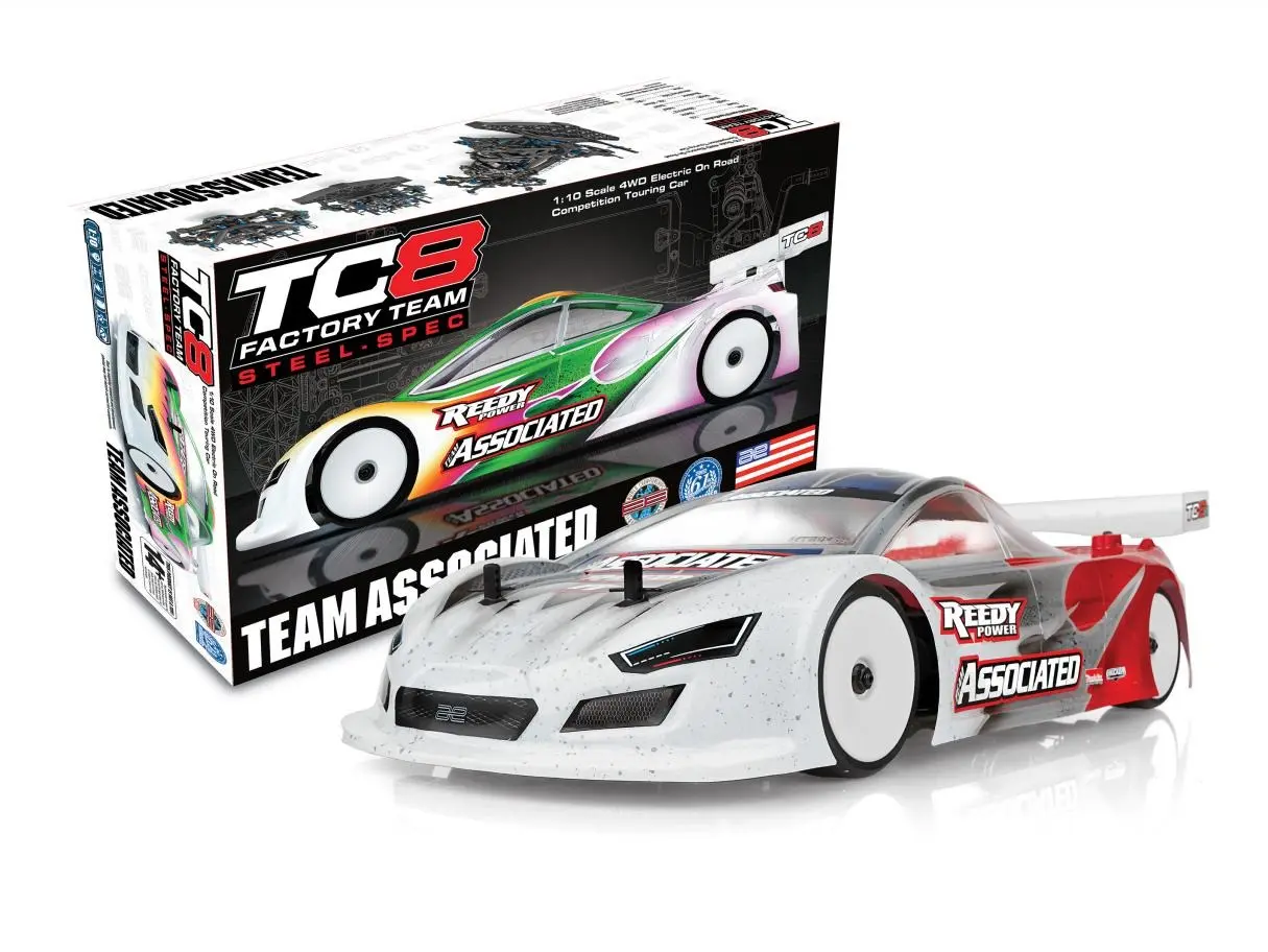 Team Associated 30142 RC10 TC8 1/10 Touring Car Kit, Steel Spec