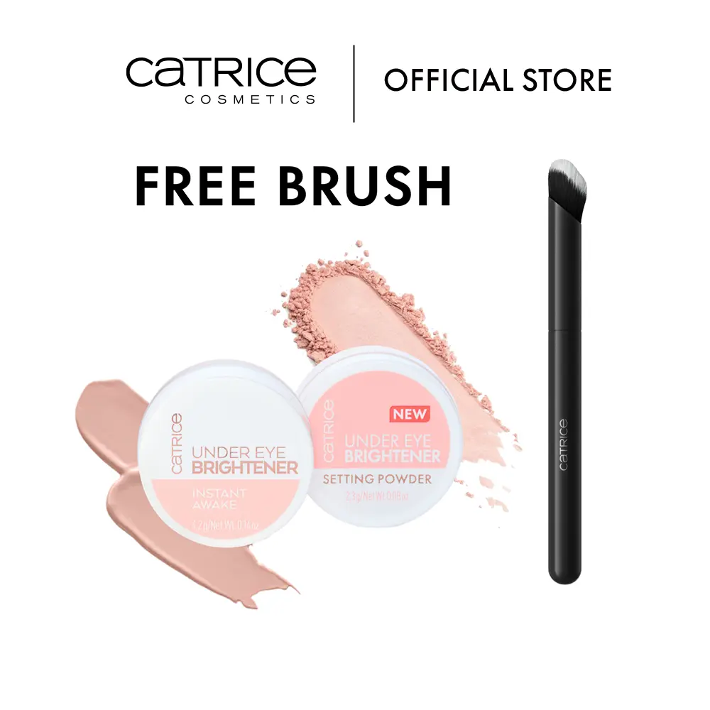 Under Eye Brightener Concealer & Setting Powder + Brush