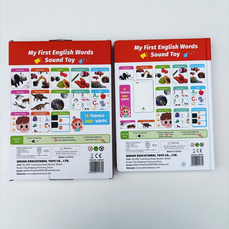 1–9Y Sound Book Combo Set – 13 & 21 Themes, 770+ Words, 6 Songs & Piano – Educational Talking Books & Early Learning Toys for Kids + Free 1 Busy Book (12PCS) Gift for toddlers Bilingual Booklet