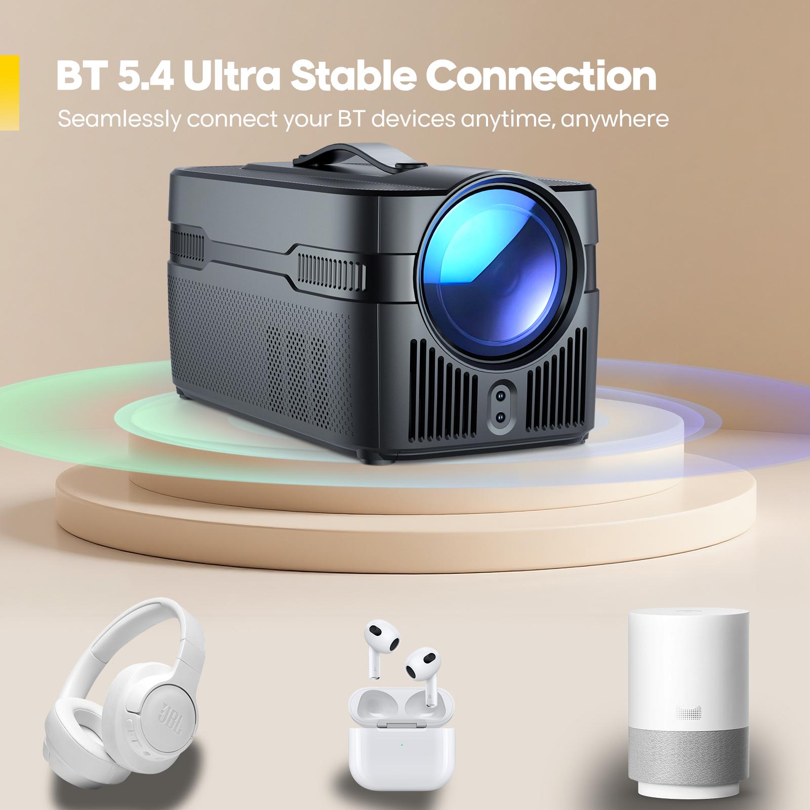 Magcubic HY450C 900ANSI Projector Auto Focus 8K Decode 0.6:1 Ultra Short Throw Full HD Native 1080P Auto Offset WiFi6 BT5.4 Built-in Daul 5W HiFi Speaker Auto Keystone Correction Home Theater