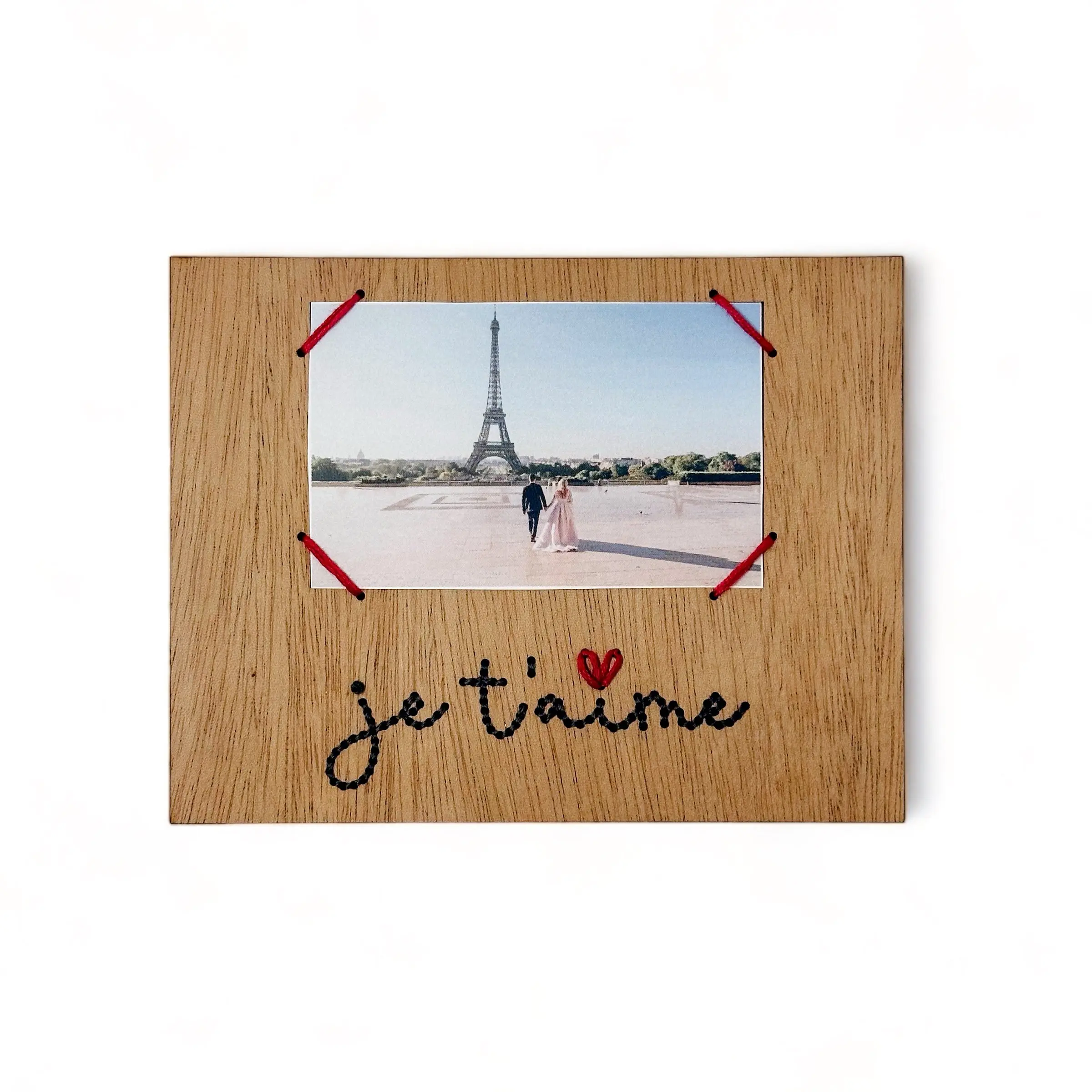 Je T'aime Embroidered Instant Photo Frame