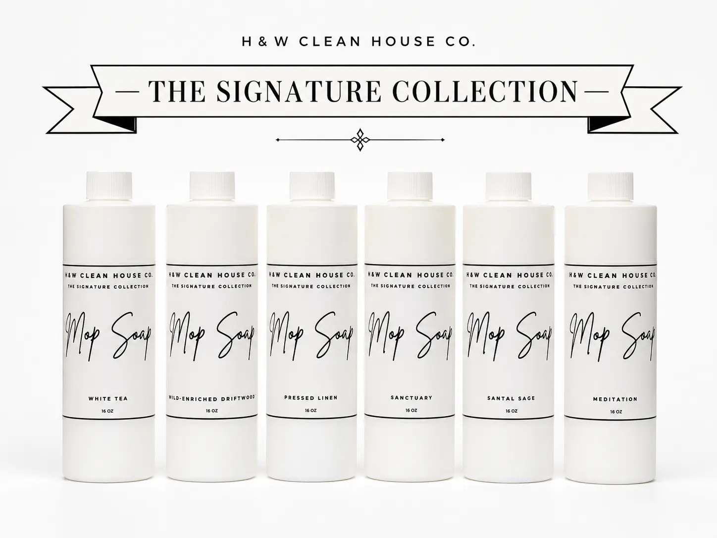 The Signature Collection Mop Soap Bundle - 16oz Bottles 6 Pack