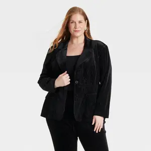 Women's Velvet Blazer - Ava & Viv