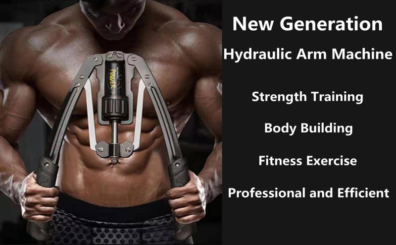 Hydraulic Power Twister | Adjustable Workout Equipment (22–440lb) for Tricep, Chest, Arm & Full Upper Body Strength | Smart Rep Counter & LIFETIME SUPPORT Resistance Hand Grip Exerciser