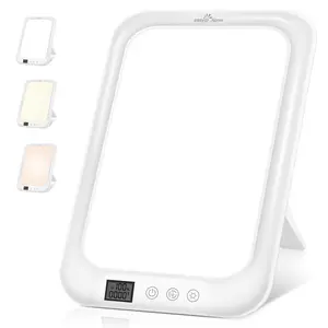 Easy@Home LED Energy Lamp 10000 Lux for Mood & Focus - UV Free Sun Lamp with Multiple Colors, Smart Timer & Dimmable