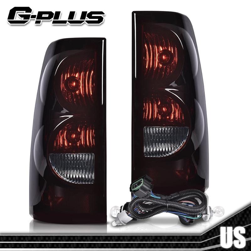 Fit For 2003-2006 Chevy Silverado 1500 2500 3500 Tail Lights Red W/ Harness,All Models Rear Lamps Left & Right Luces Traseras,Faros Traseros
