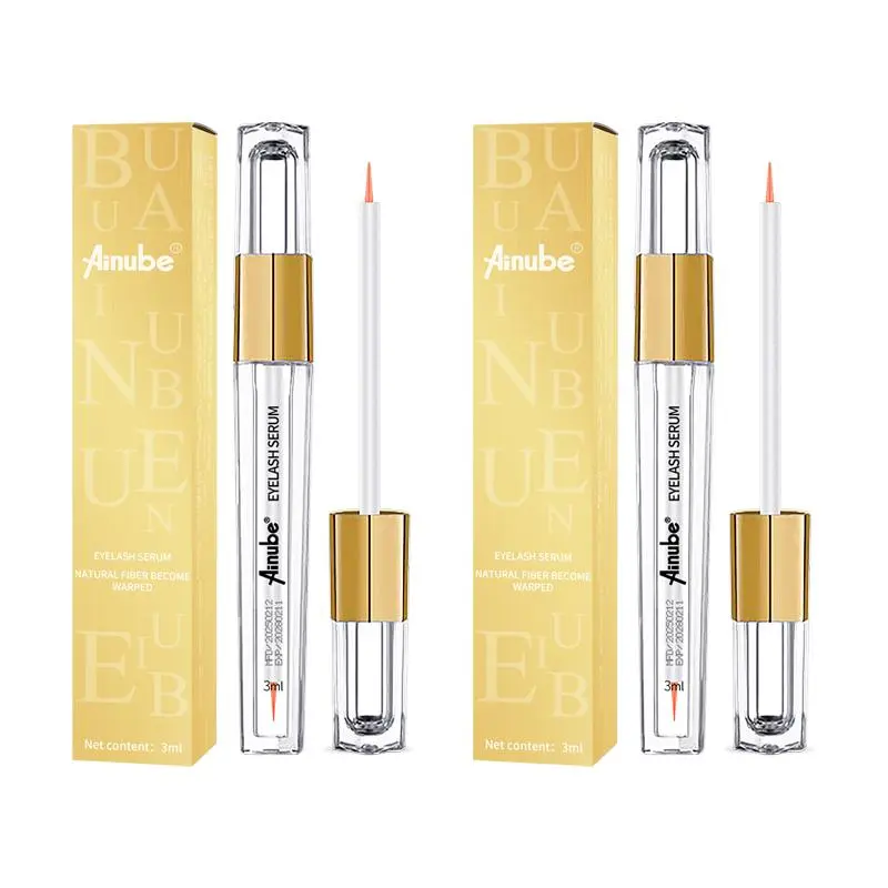 Ainube Lashgrow Serum Promotes Natural Lash Growth for Longer Thicker Lashes with Ginseng Root Nourishment & Plant-Based Extraction Technology Gentle Non-Irritating - Eyelash #Summervibes,back to school