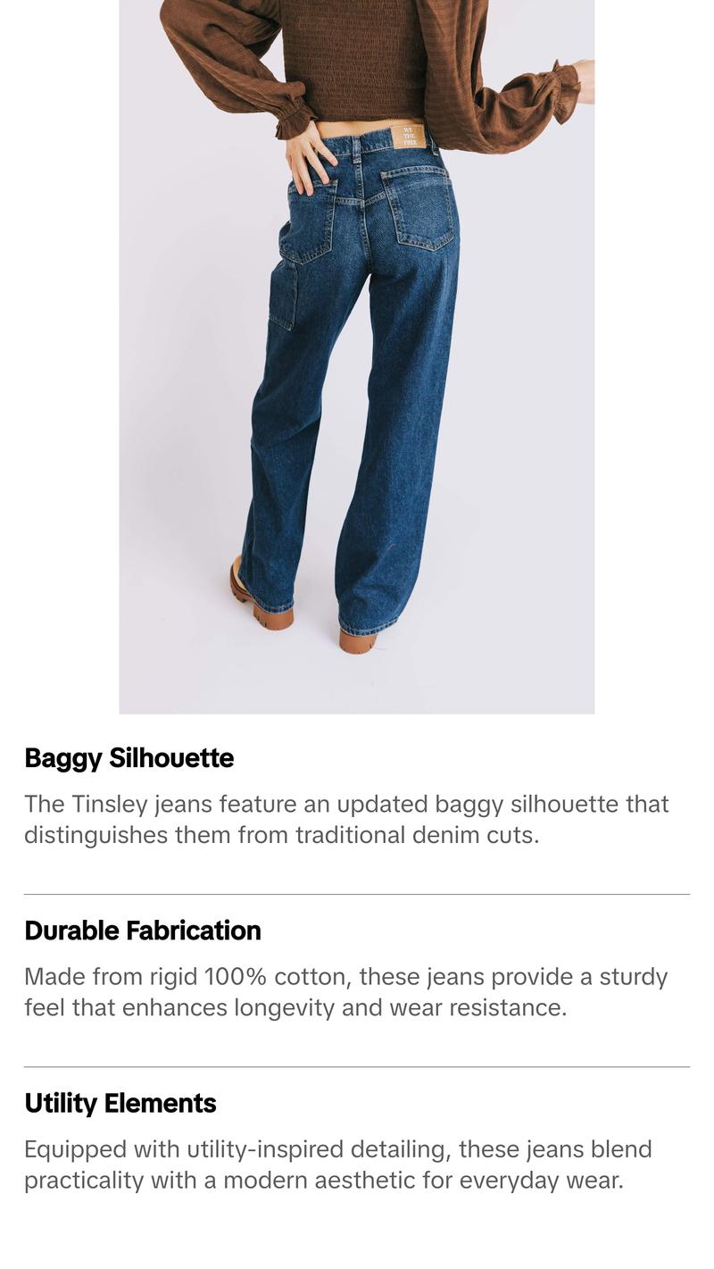 FREE PEOPLE - Tinsley Baggy High-Rise Jeans