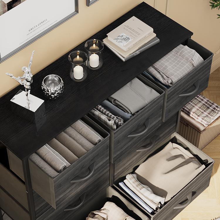Yitahome 9 Drawer Dresser for Bedroom, Fabric Tall Dressers & Chests of Drawers, Organizer Unit Storage Tower for Bedroom, Living Room, Hallway, Closet, Girls, Bedroom Furniture,Dresser for Storage,Storage Bin Cabinet, Storage Shelf